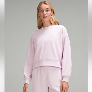 New with Tags - Lululemon - Ribbed Softstreme Oversized Crew - Meadowsweet Pink.